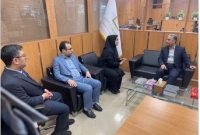 بازدید مدیرعامل بانک صنعت و معدن از شعبه بورس کالای ایران
